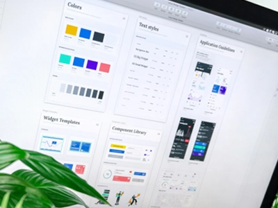 Agarwal modular design system — components, type scale, and iconography