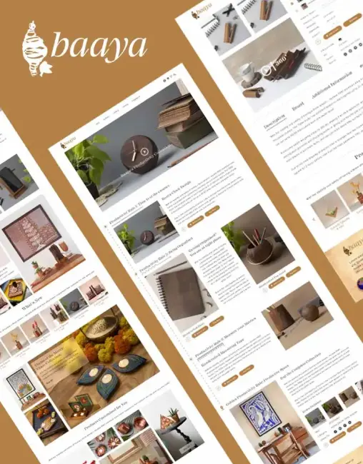 Baaya Design website